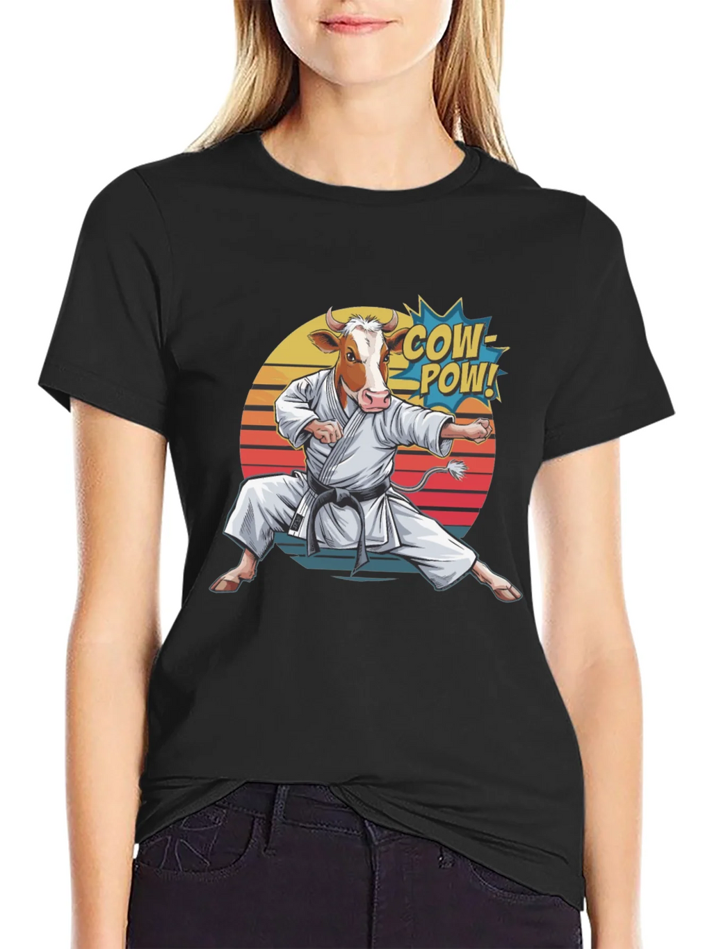 Cow Karate T-Shirt - Funny Animal Tee product image 2