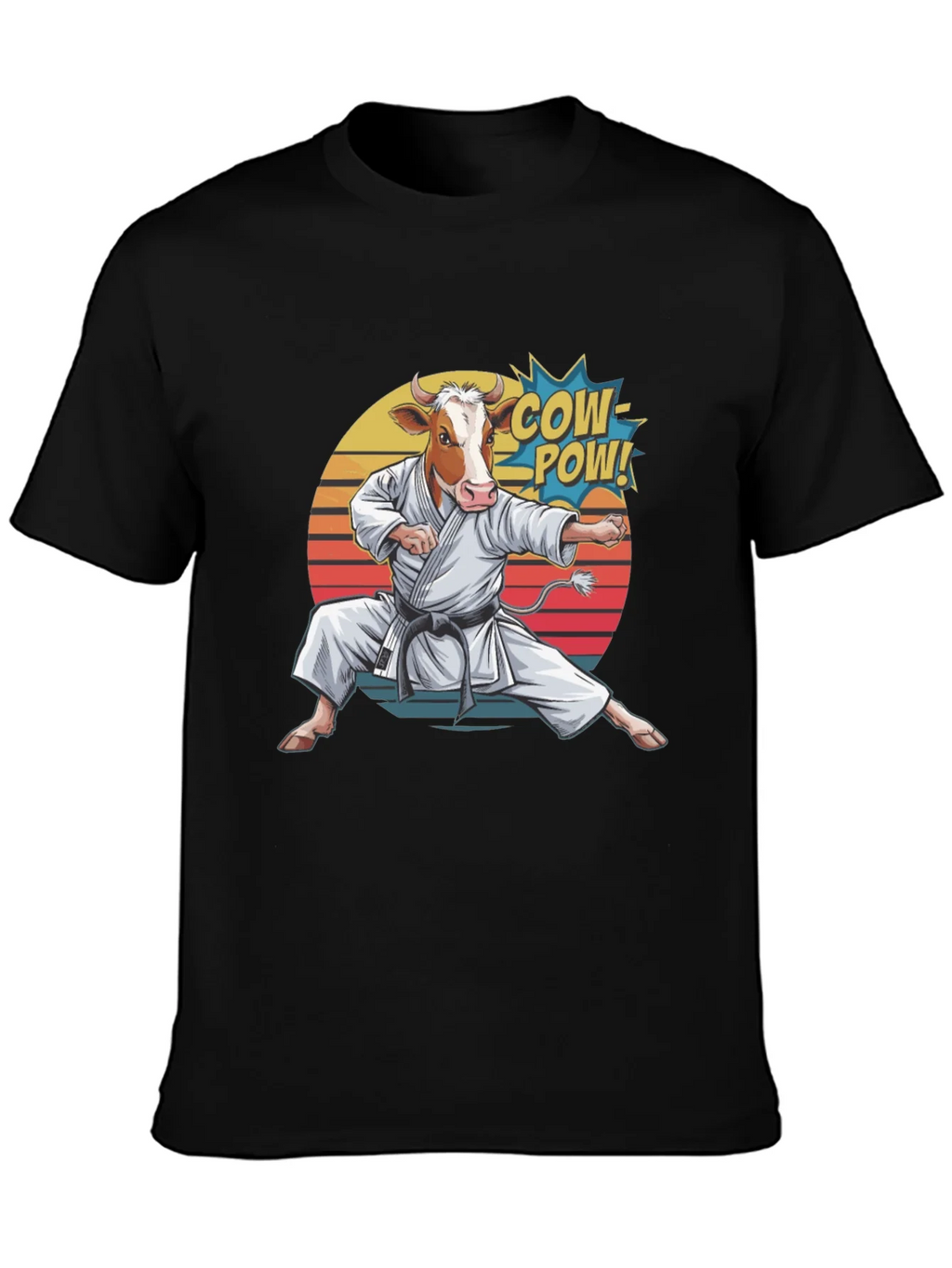 Cow Karate T-Shirt - Funny Animal Tee product image 3