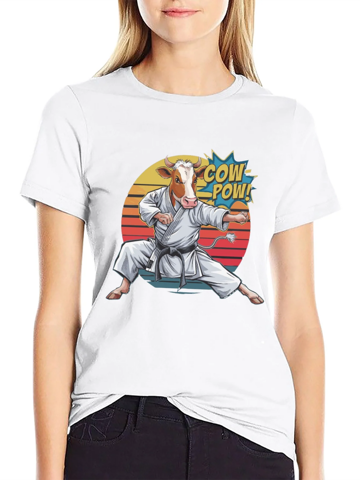 Cow Karate T-Shirt - Funny Animal Tee product image 8