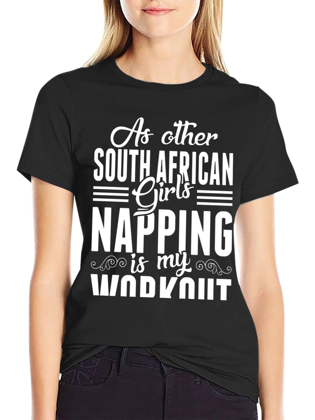 Funny Napping Workout T-Shirt - South African Girls product image 2