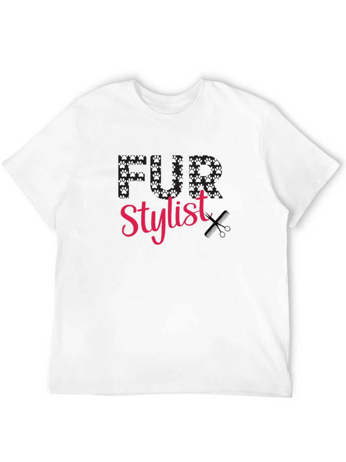 Fur Stylist T-Shirt - Paw Print Design product image 11