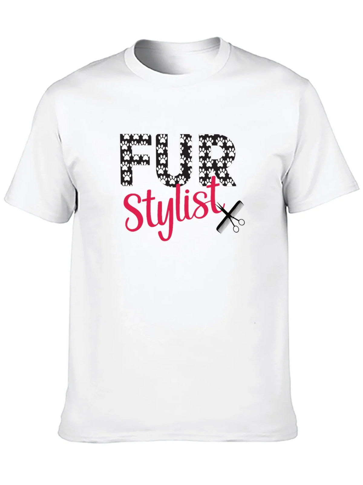 Fur Stylist T-Shirt - Paw Print Design product image 9