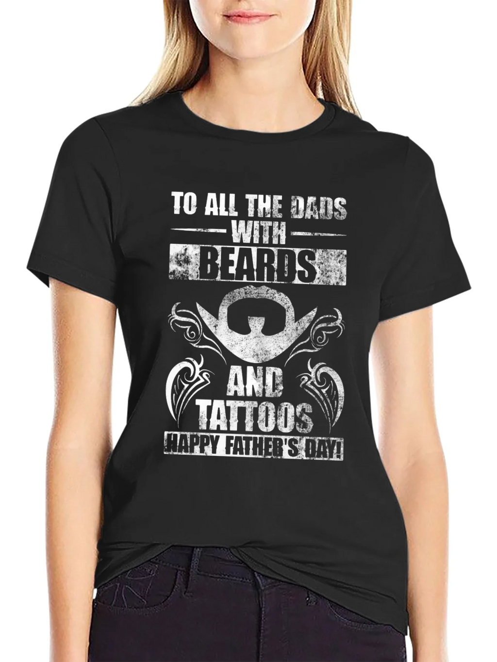 Bearded & Tattooed Dad T-Shirt - Happy Fathers Day! product image 2