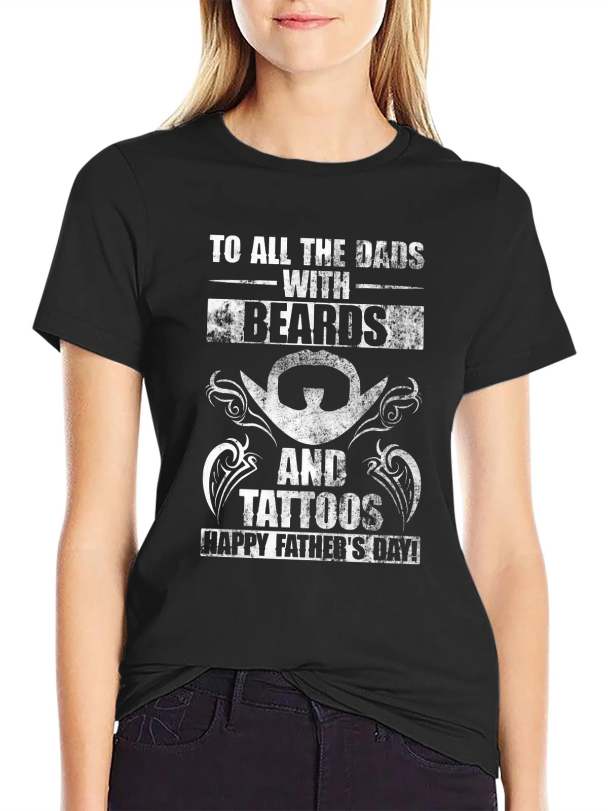 Bearded & Tattooed Dad T-Shirt - Happy Fathers Day! product image 2