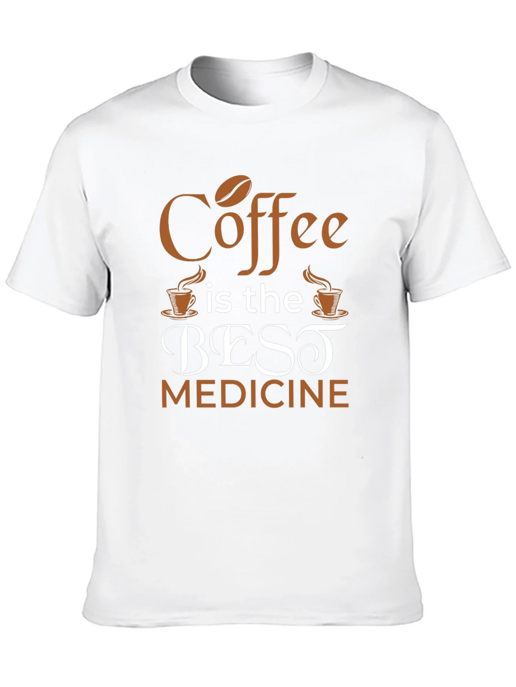 Coffee Is The Best Medicine T-Shirt - Black product image 9