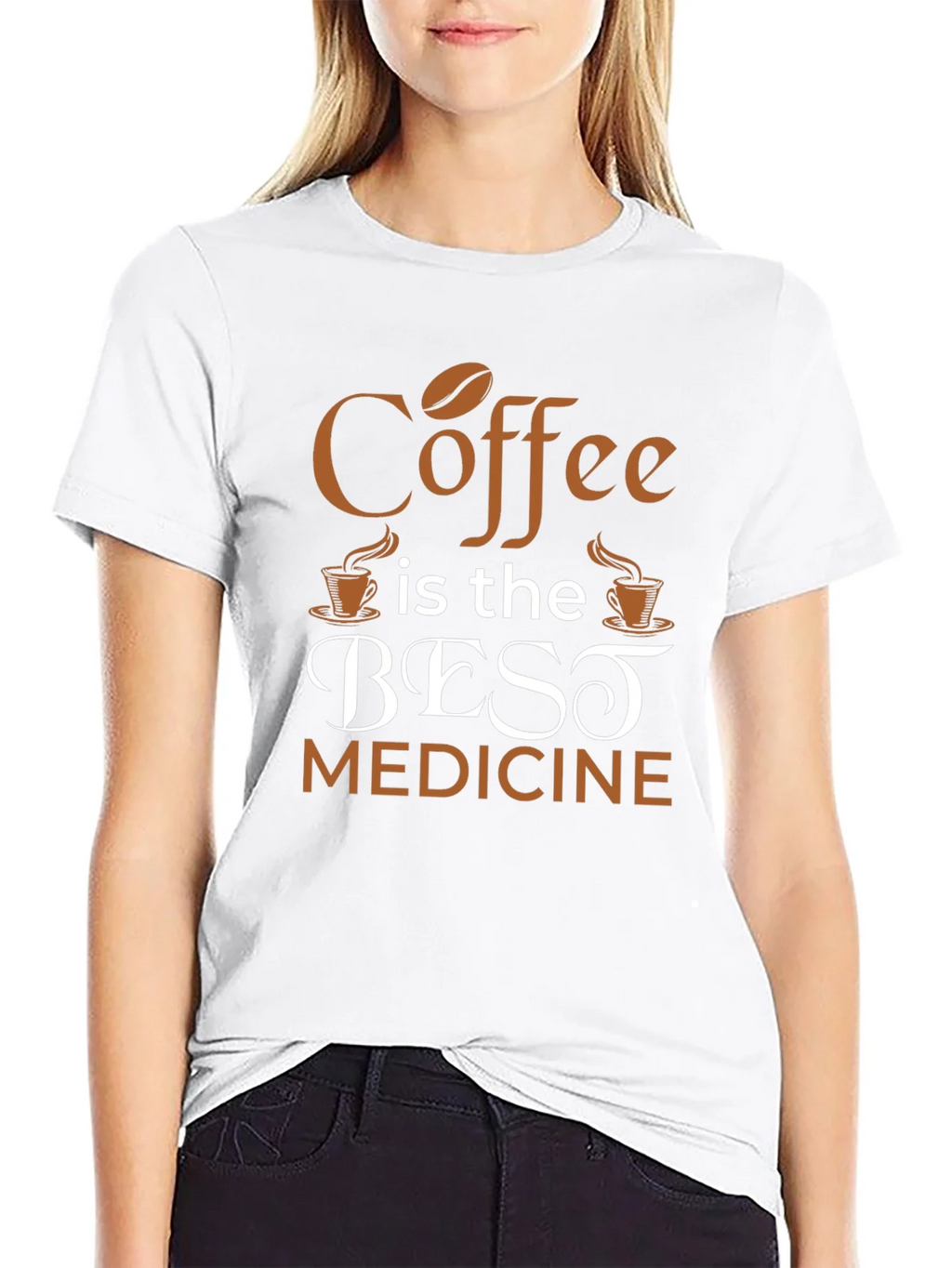 Coffee Is The Best Medicine T-Shirt - Black product image 8