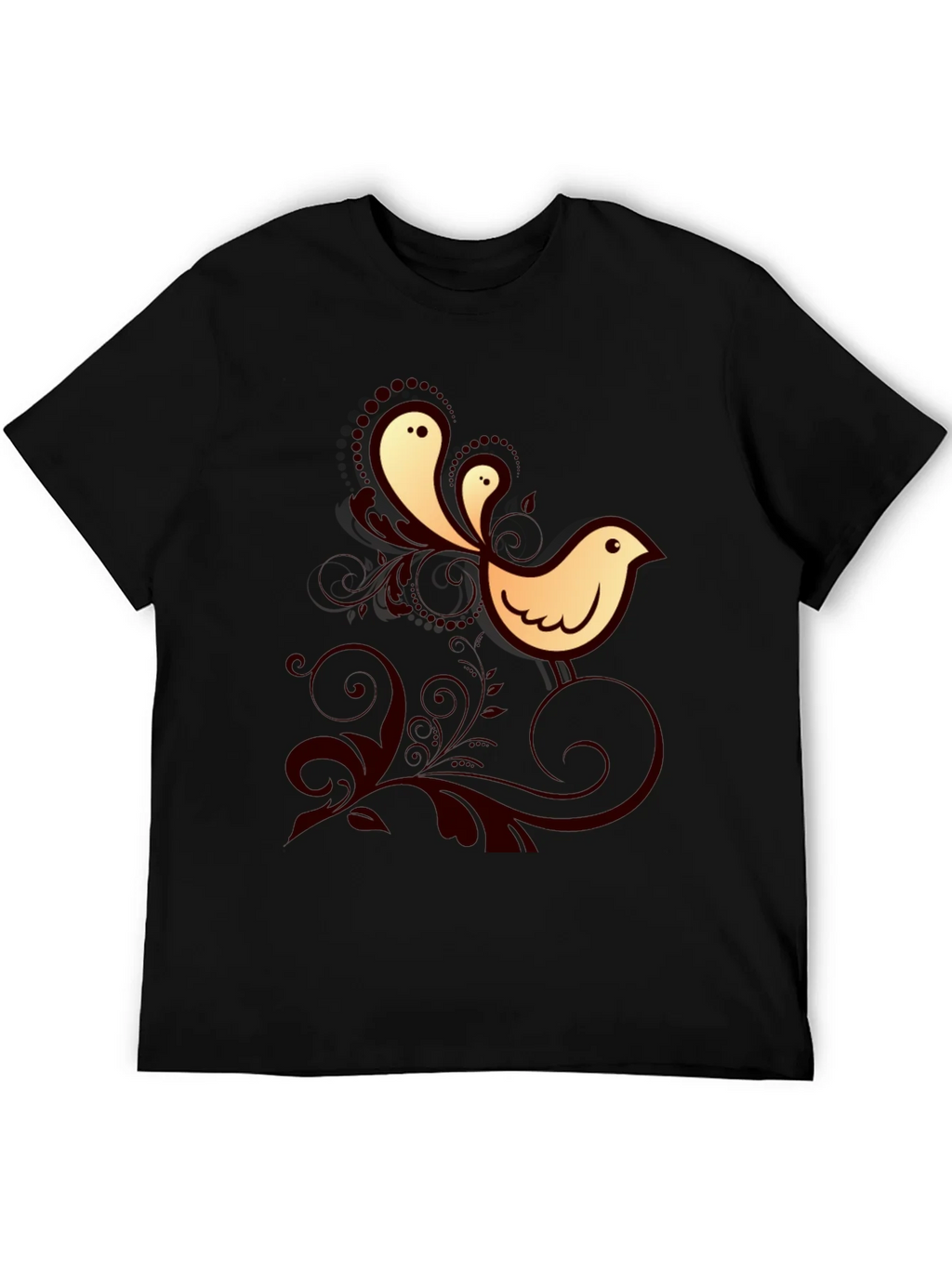 Bird Graphic Print Crew Neck Tee product image 5