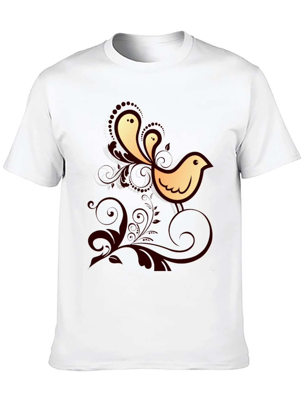 Bird Graphic Print Crew Neck Tee product image 9