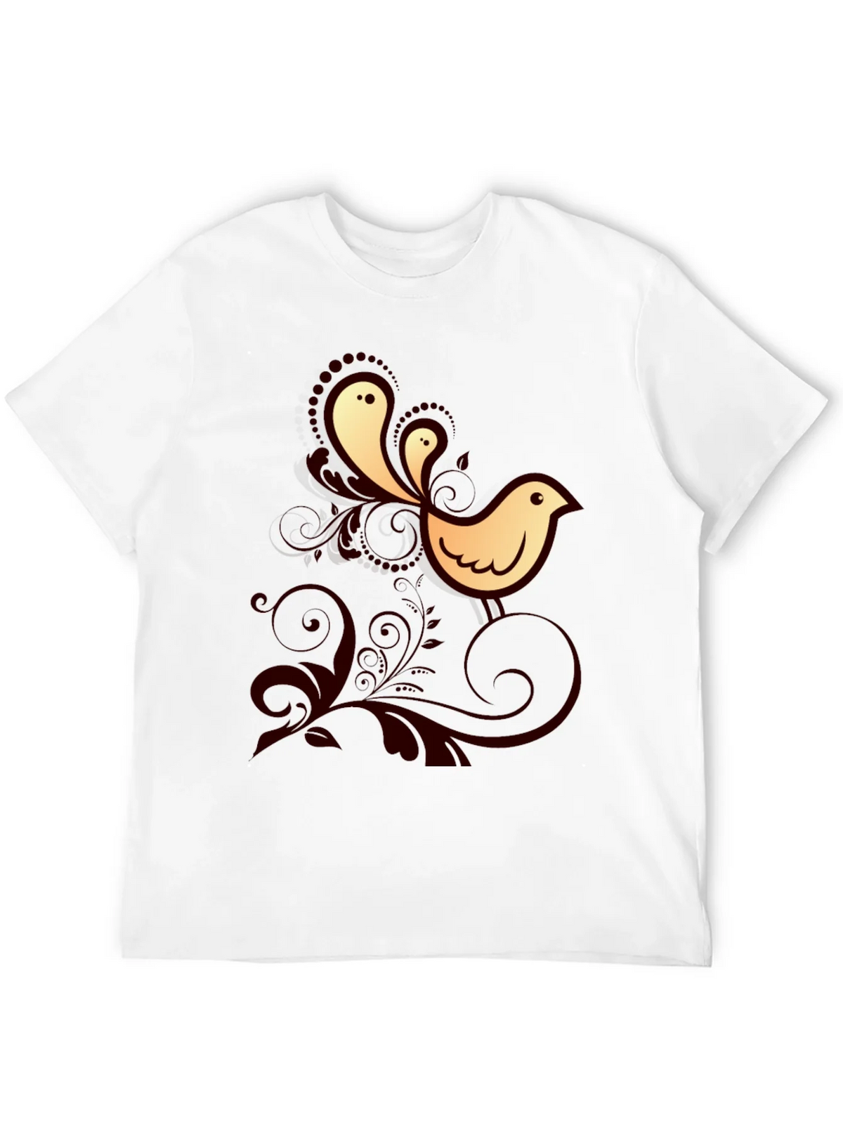 Bird Graphic Print Crew Neck Tee product image 11