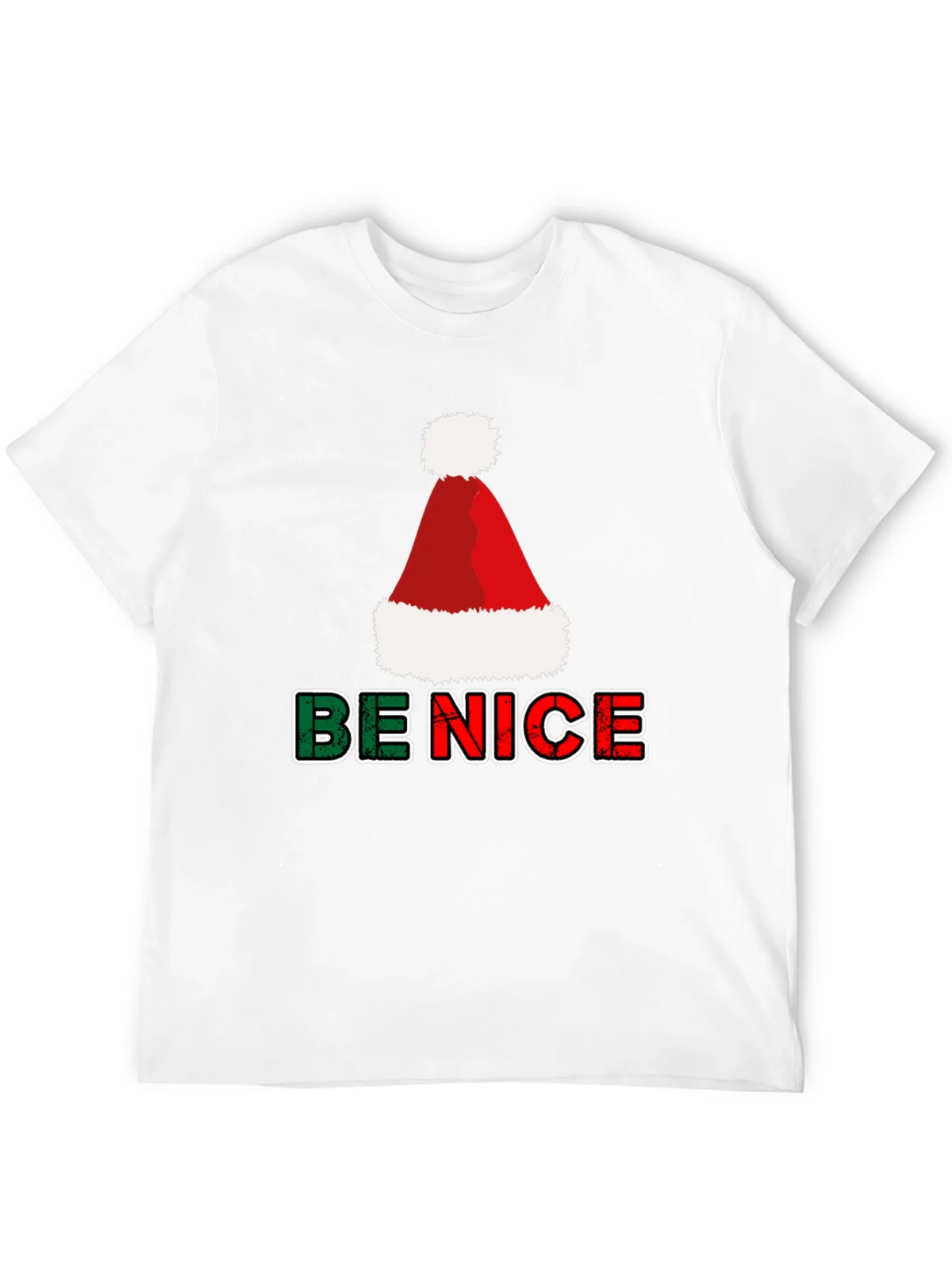 Be Nice Christmas T-Shirt - Holiday Festive Top