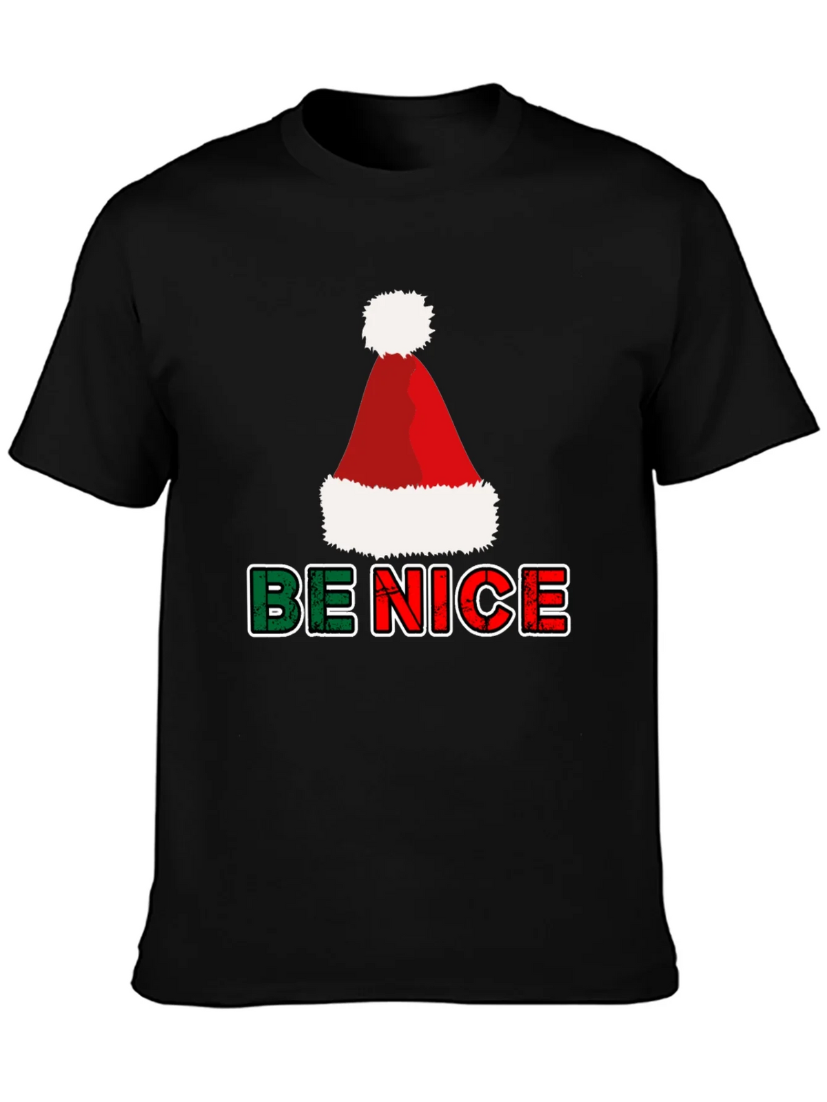 Be Nice Christmas T-Shirt - Holiday Festive Top