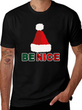 Be Nice Christmas T-Shirt - Holiday Festive Top
