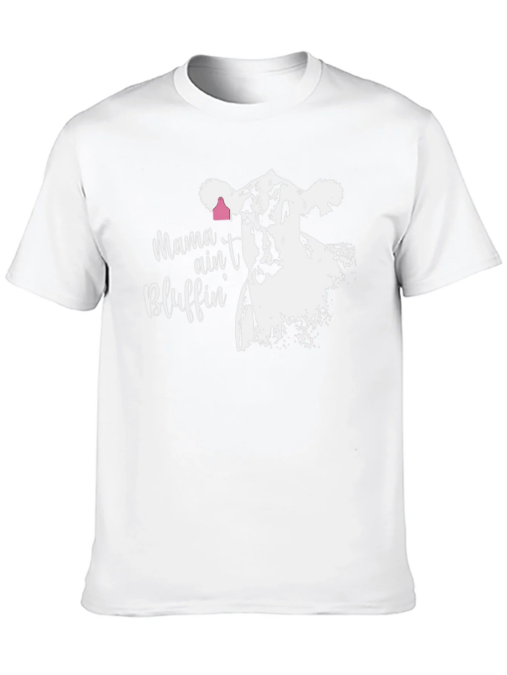 Mama Aint Bluffin Cow Graphic T-Shirt product image 9