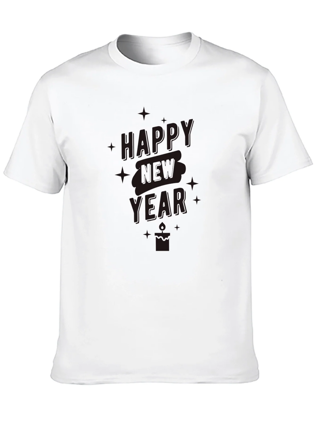 Happy New Year Black Graphic Tee product image 9