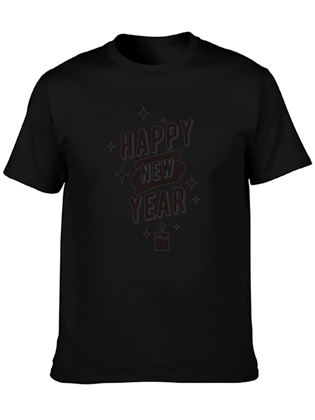 Happy New Year Black Graphic Tee product image 3