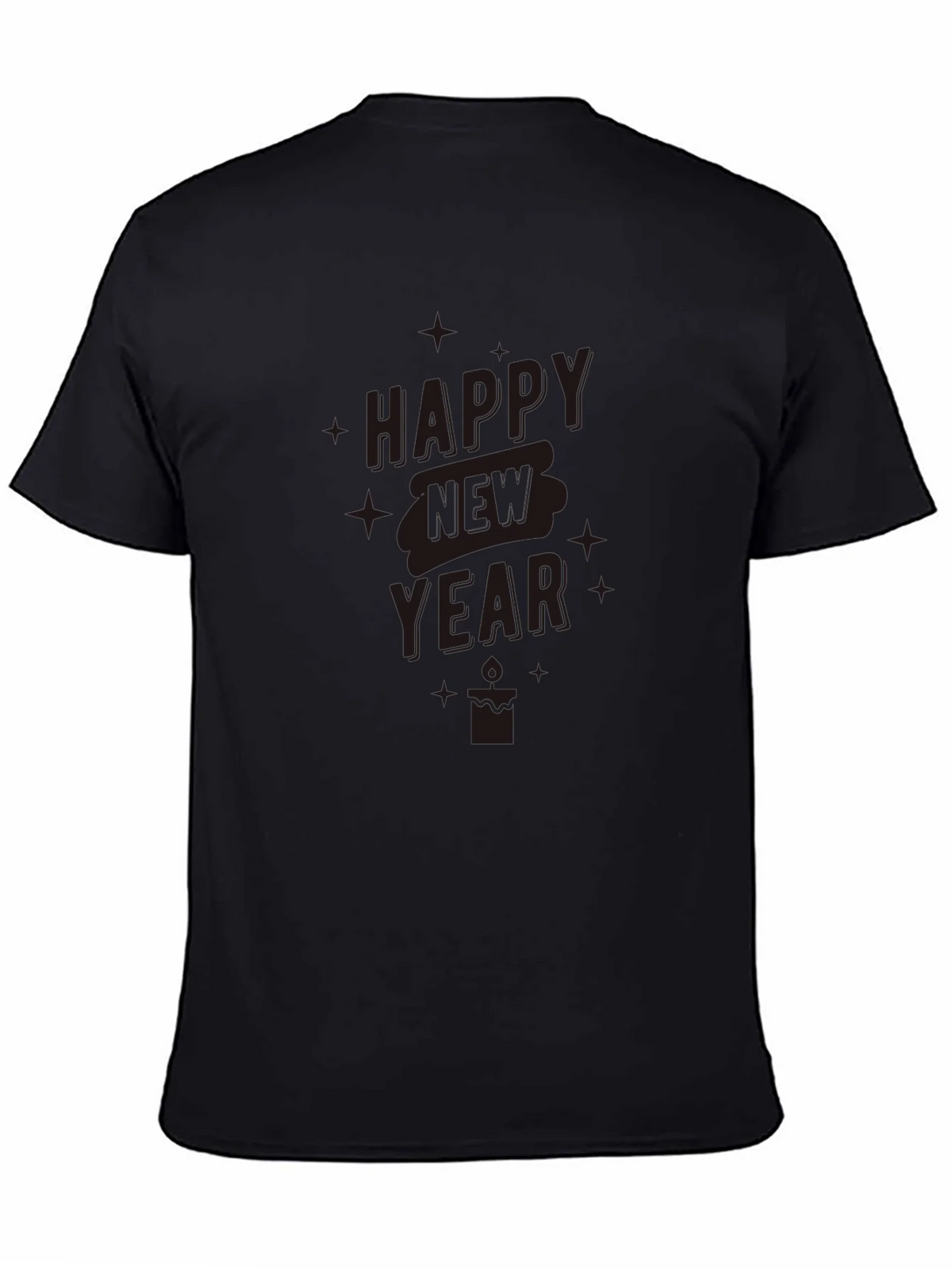 Happy New Year Black Graphic Tee product image 4