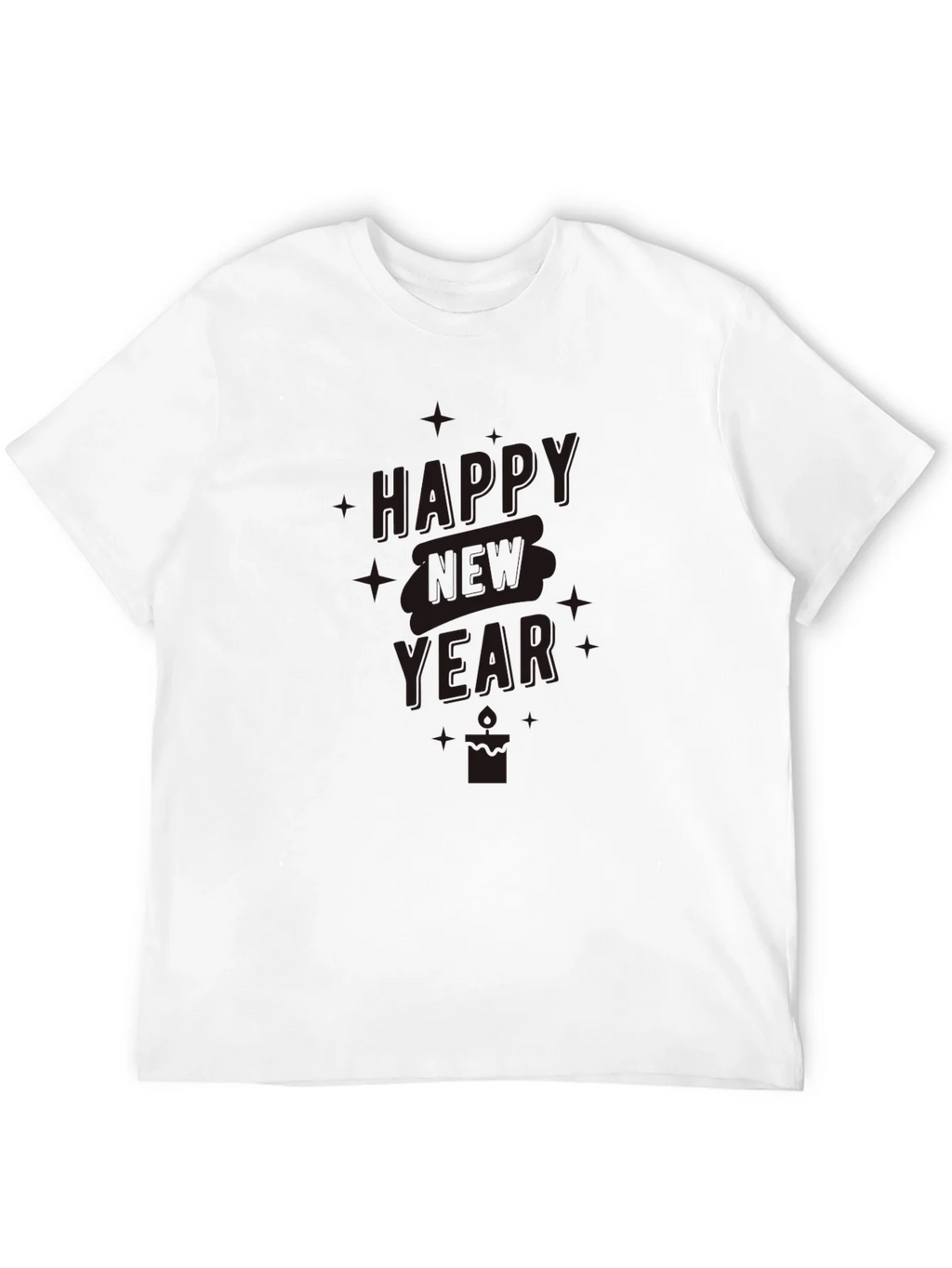Happy New Year Black Graphic Tee product image 11