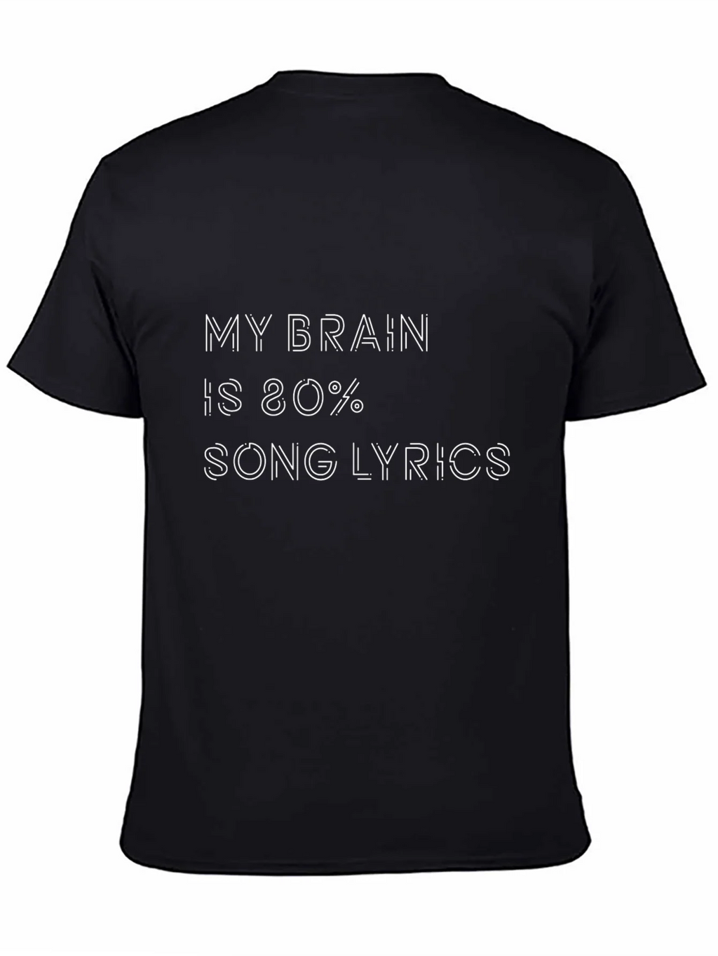 Song Lyrics Mind Black T-Shirt product image 4