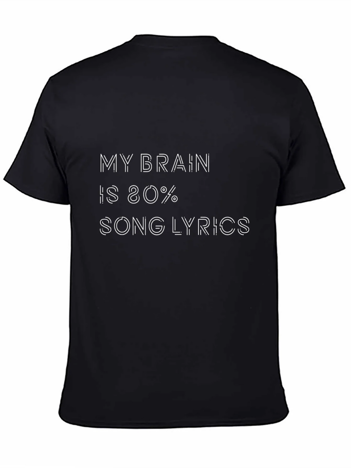 Song Lyrics Mind Black T-Shirt product image 4