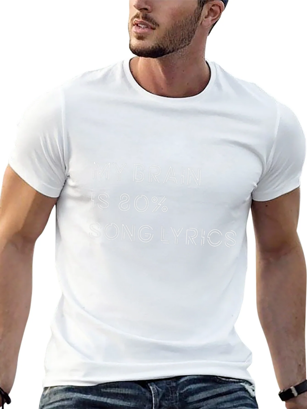 Song Lyrics Mind Black T-Shirt product image 12