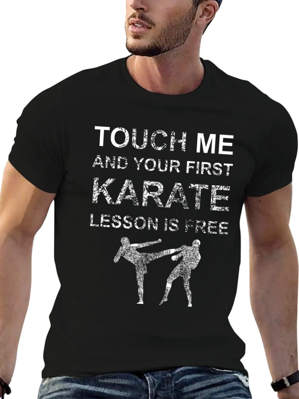 Karate Lesson T-Shirt: Touch Me & Get Free Training! product image 5