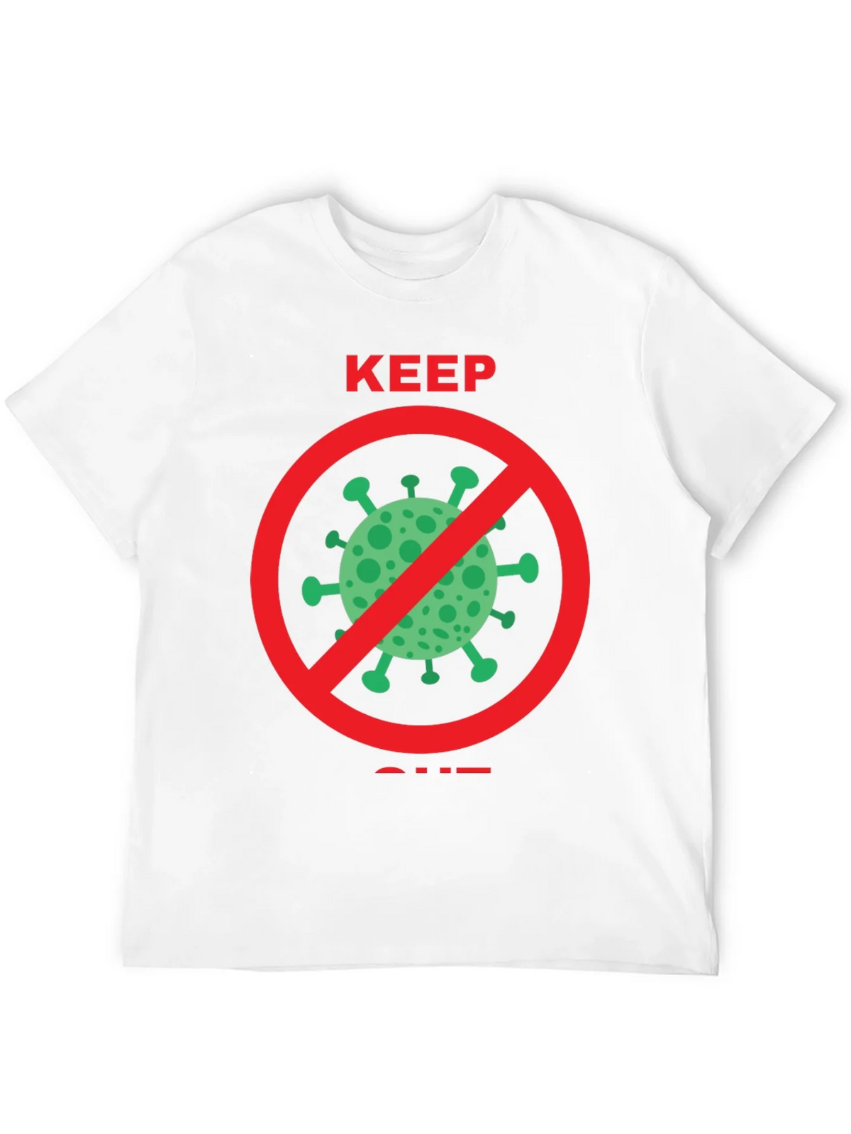 Keep Out COVID Tee - Black Crew Neck product image 11