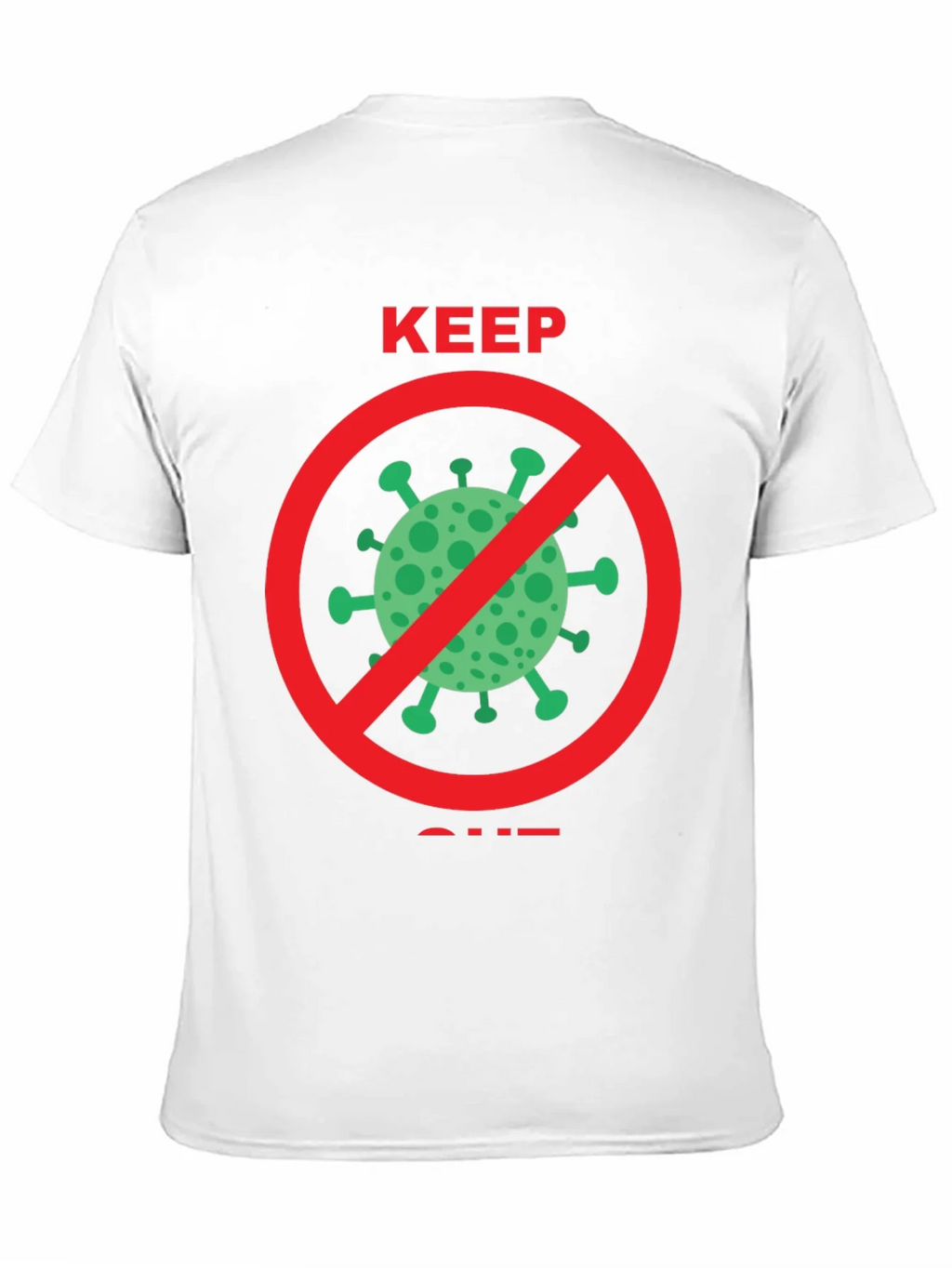 Keep Out COVID Tee - Black Crew Neck product image 10