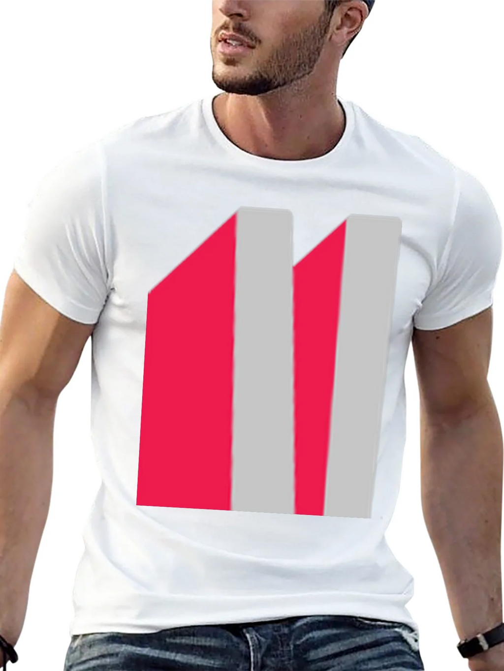 Abstract Striped Graphic Tee - Modern Casual Wear product image 12