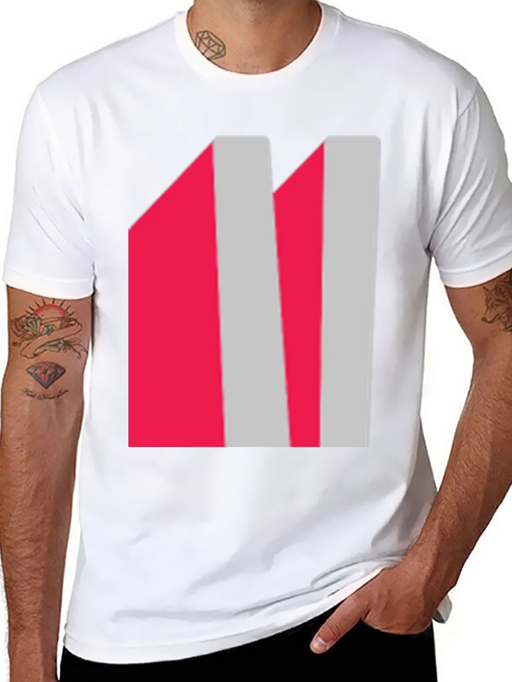 Abstract Striped Graphic Tee - Modern Casual Wear product image 7