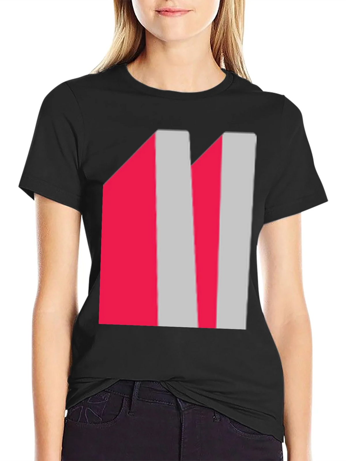 Abstract Striped Graphic Tee - Modern Casual Wear product image 2