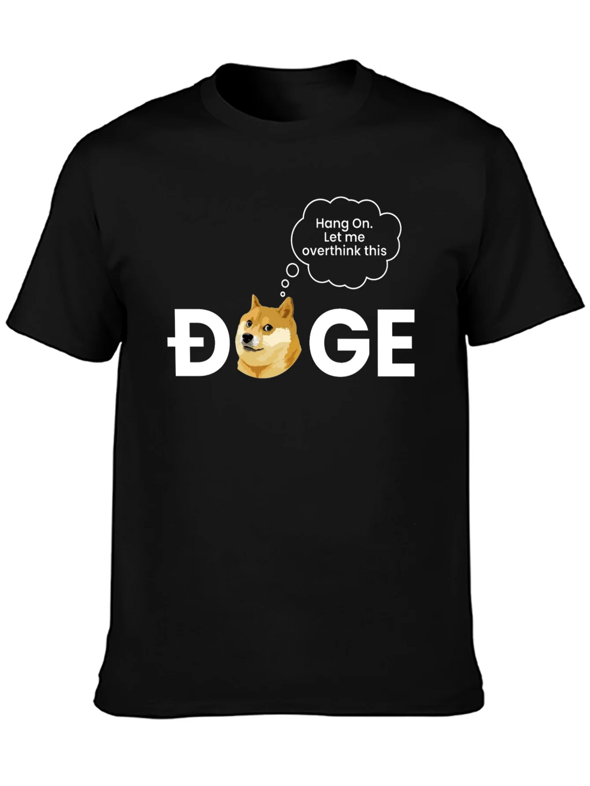Doge Overthink Graphic T-Shirt - Meme Crypto Tee product image 3