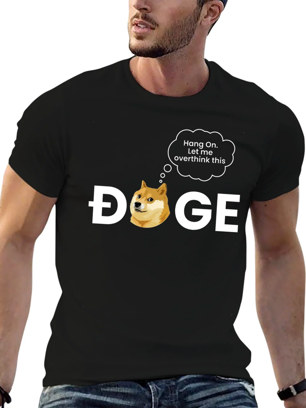 Doge Overthink Graphic T-Shirt - Meme Crypto Tee product image 6