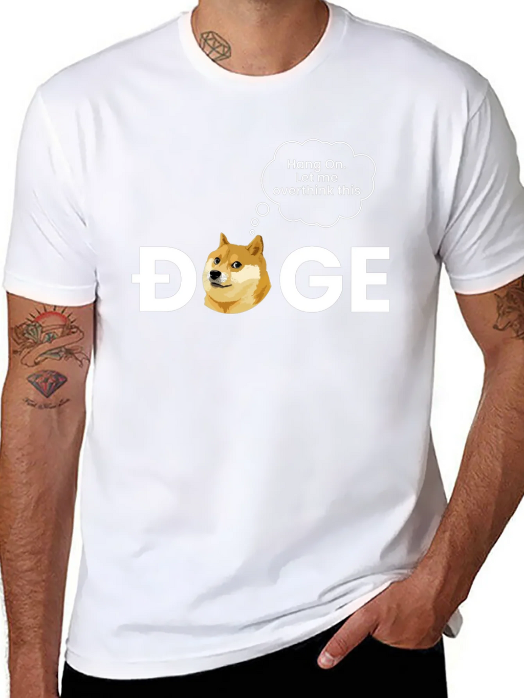 Doge Overthink Graphic T-Shirt - Meme Crypto Tee product image 7