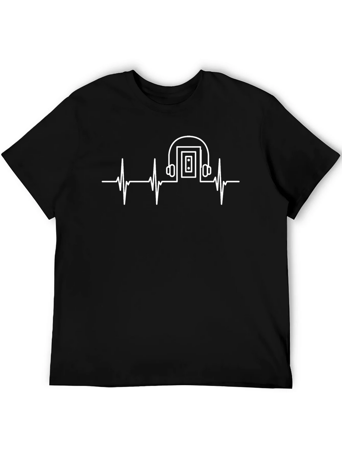 Music is Life T-Shirt - Heartbeat Headphones product image 5