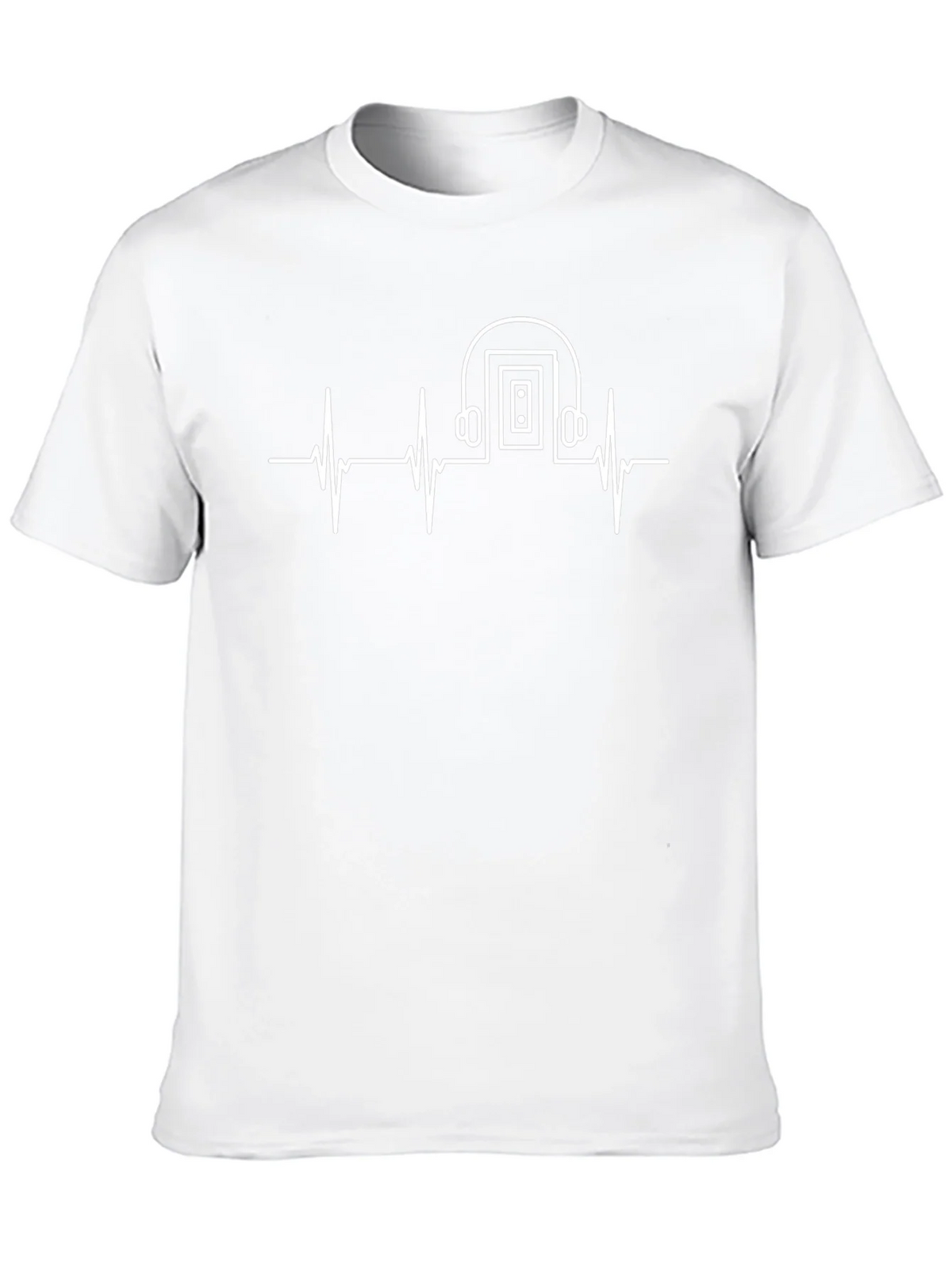 Music is Life T-Shirt - Heartbeat Headphones product image 9