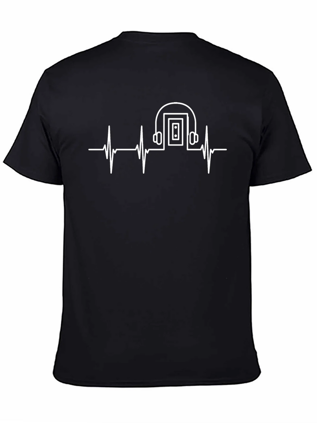 Music is Life T-Shirt - Heartbeat Headphones product image 4