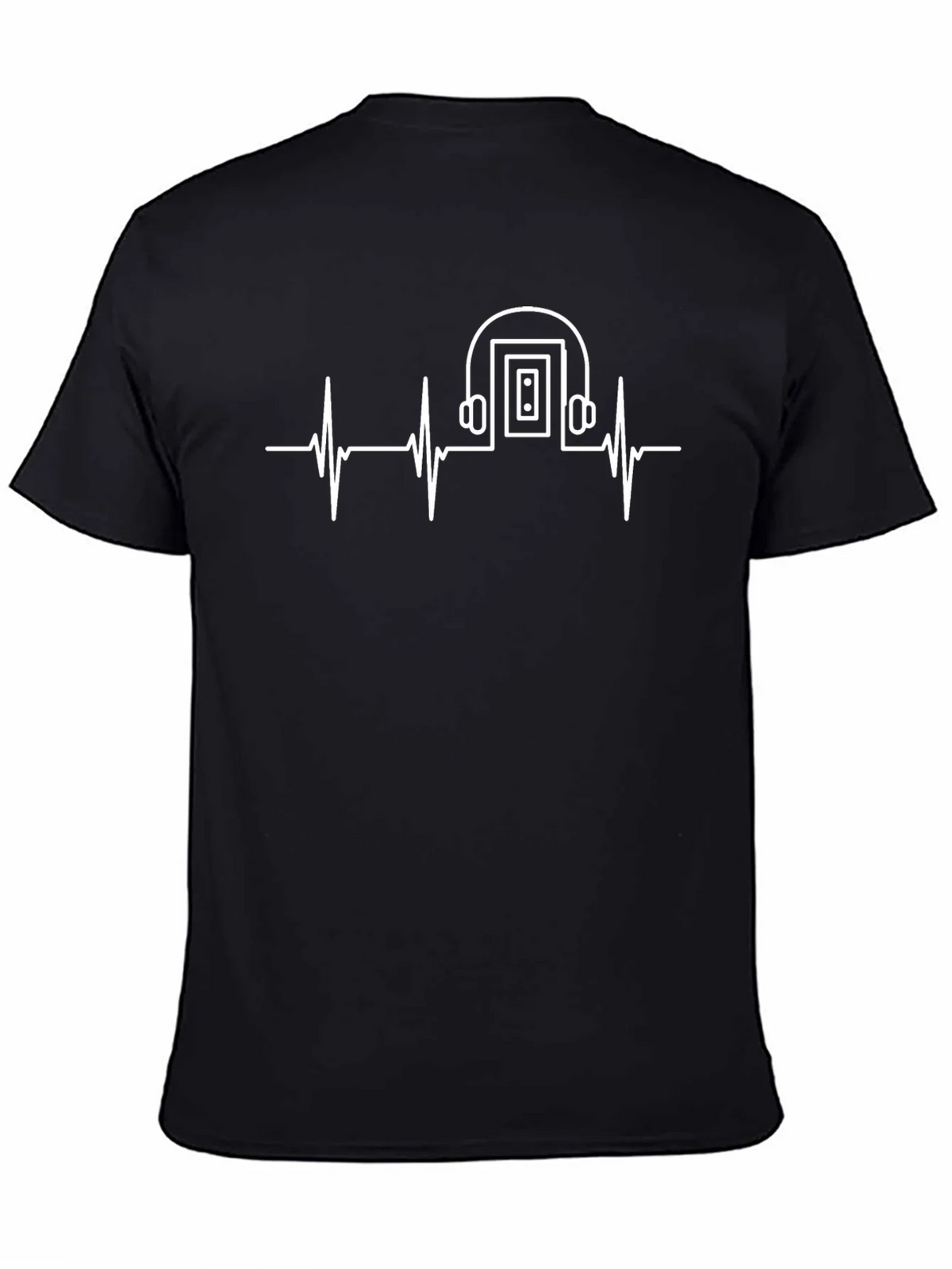 Music is Life T-Shirt - Heartbeat Headphones product image 4