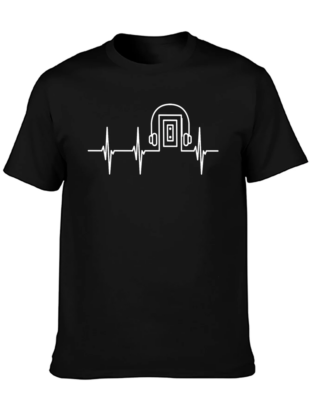 Music is Life T-Shirt - Heartbeat Headphones product image 3