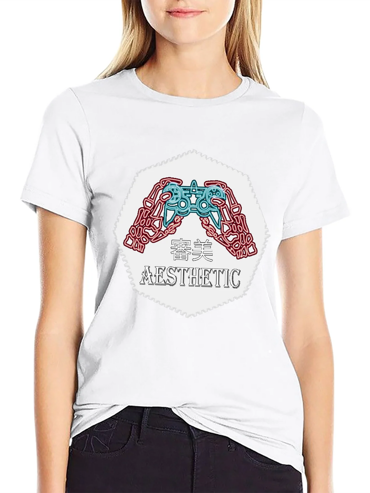 Aesthetic Gamer Graphic Tee - Black product image 8