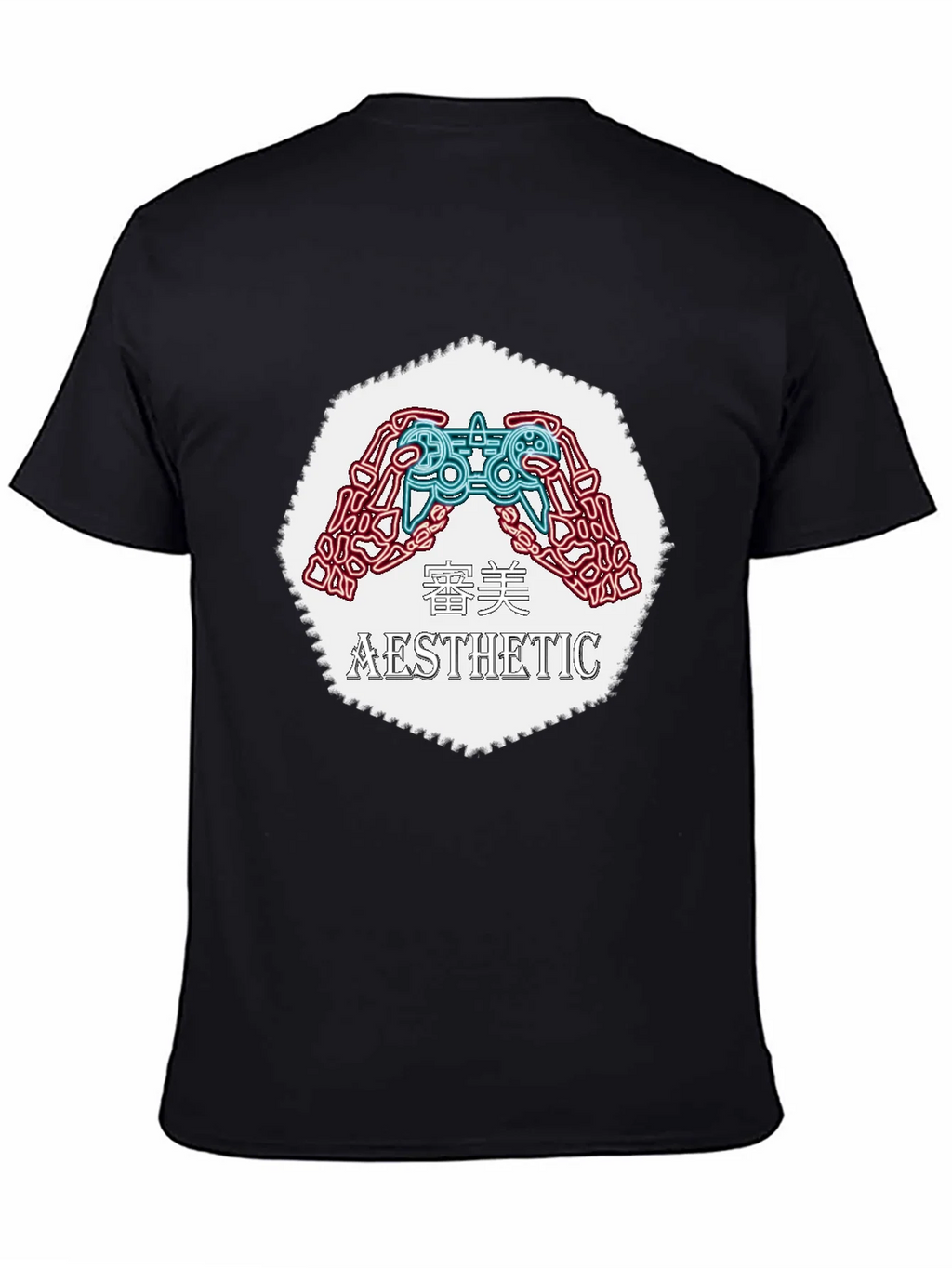 Aesthetic Gamer Graphic Tee - Black product image 4