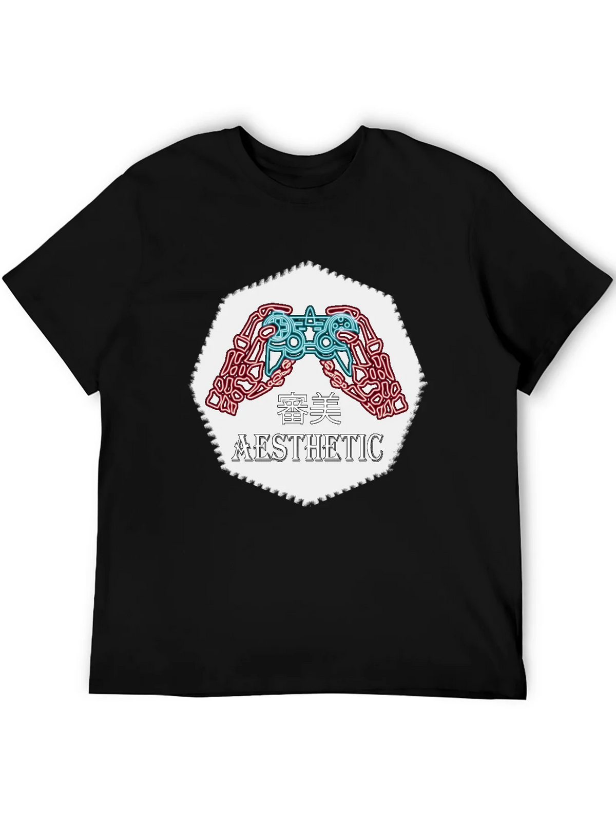 Aesthetic Gamer Graphic Tee - Black product image 5