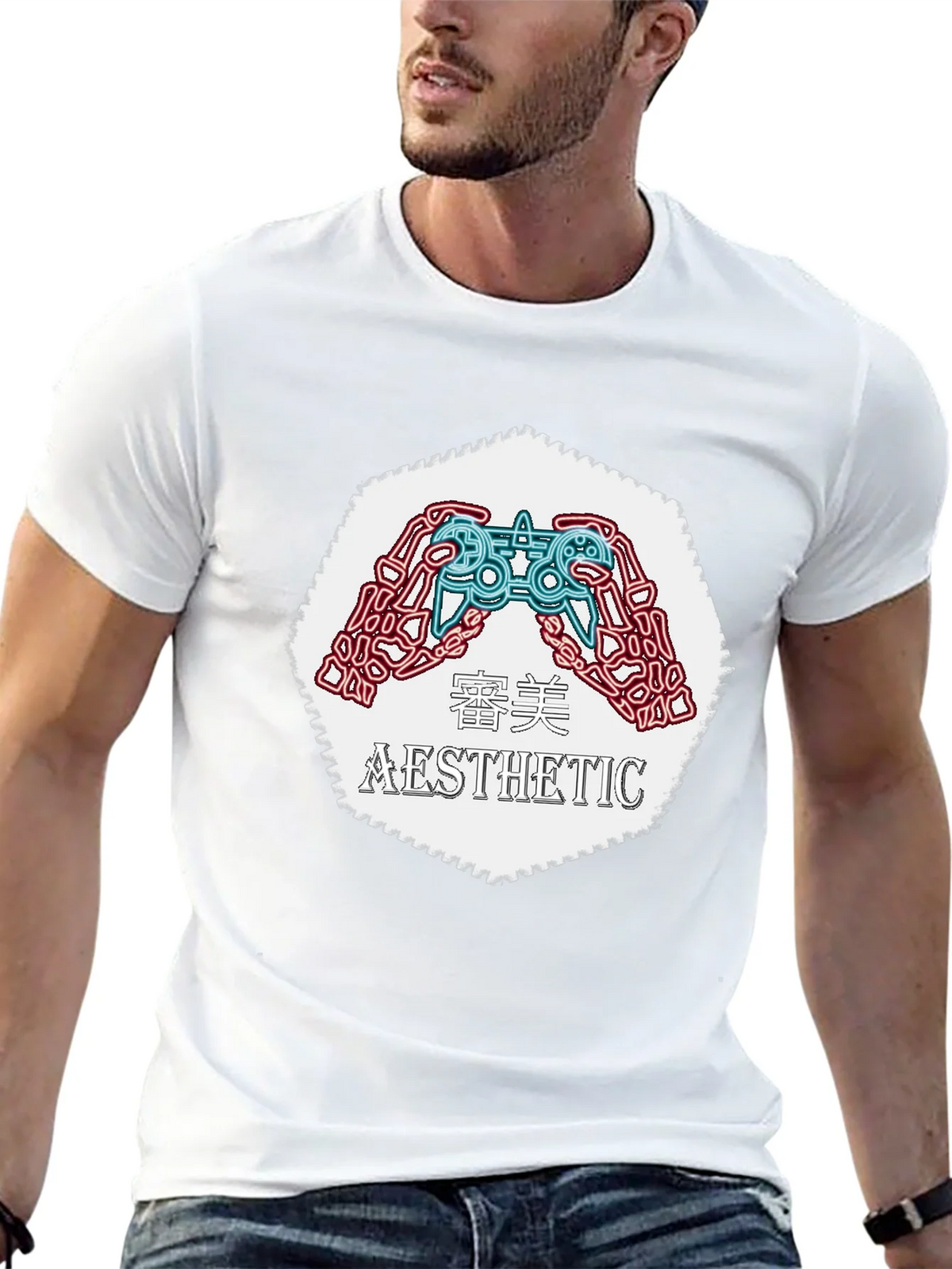 Aesthetic Gamer Graphic Tee - Black product image 12