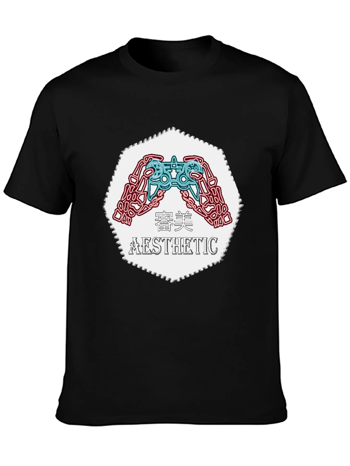 Aesthetic Gamer Graphic Tee - Black product image 3