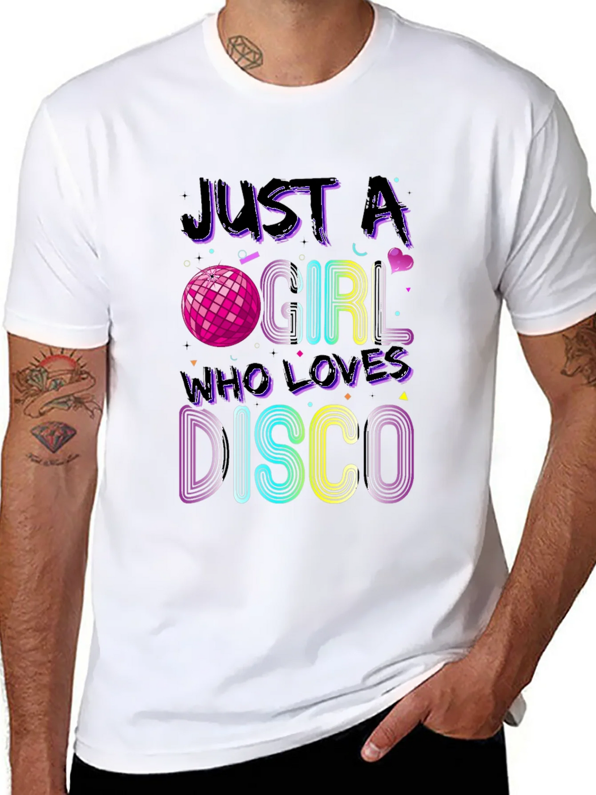 Disco Girl Graphic Tee - Retro Party Shirt product image 2