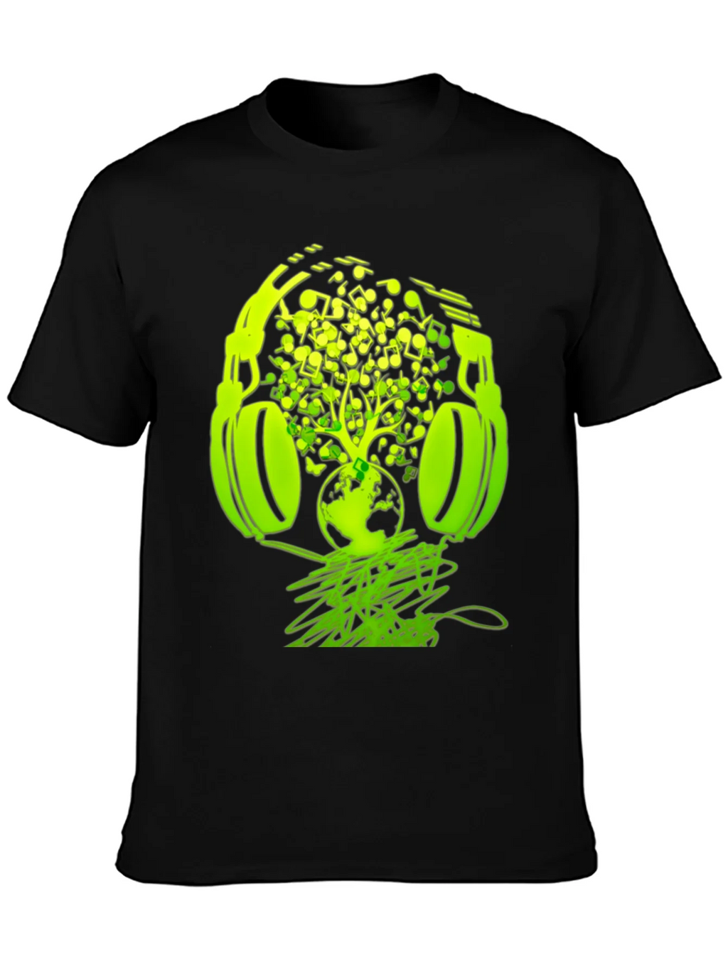 Earth Beats T-Shirt: Music Headphones Graphic Tee product image 3