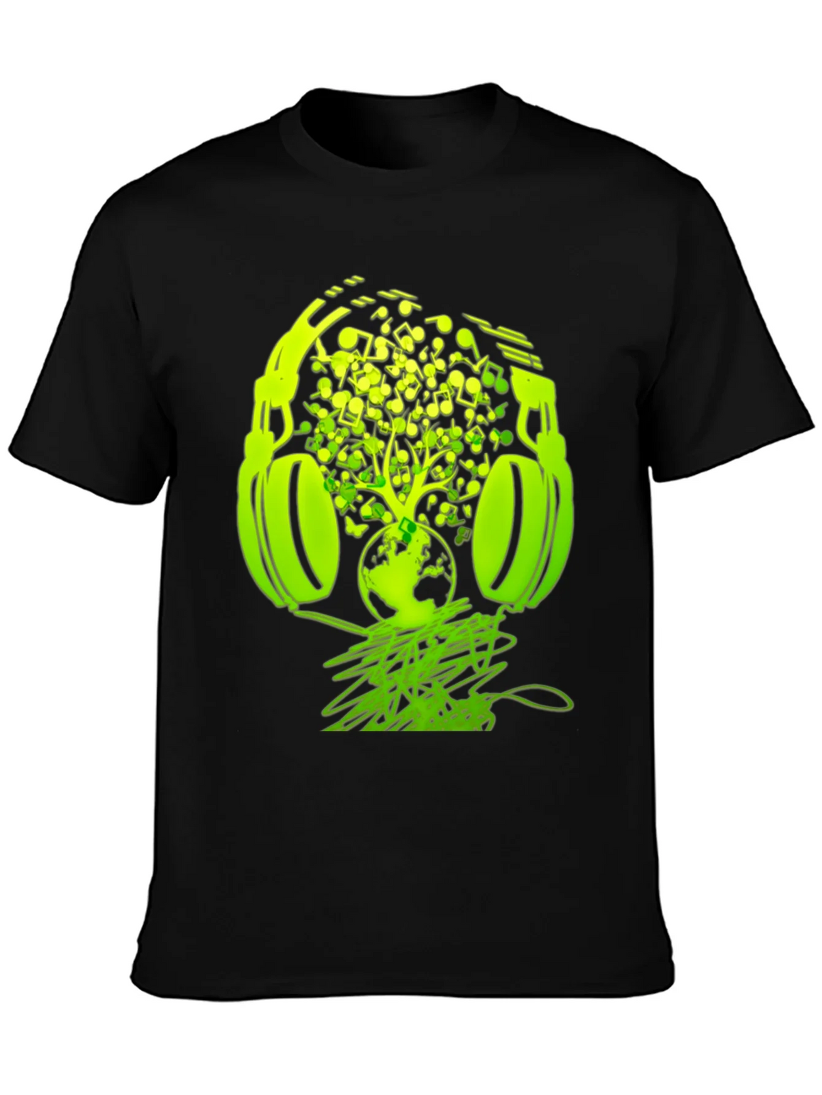 Earth Beats T-Shirt: Music Headphones Graphic Tee product image 3