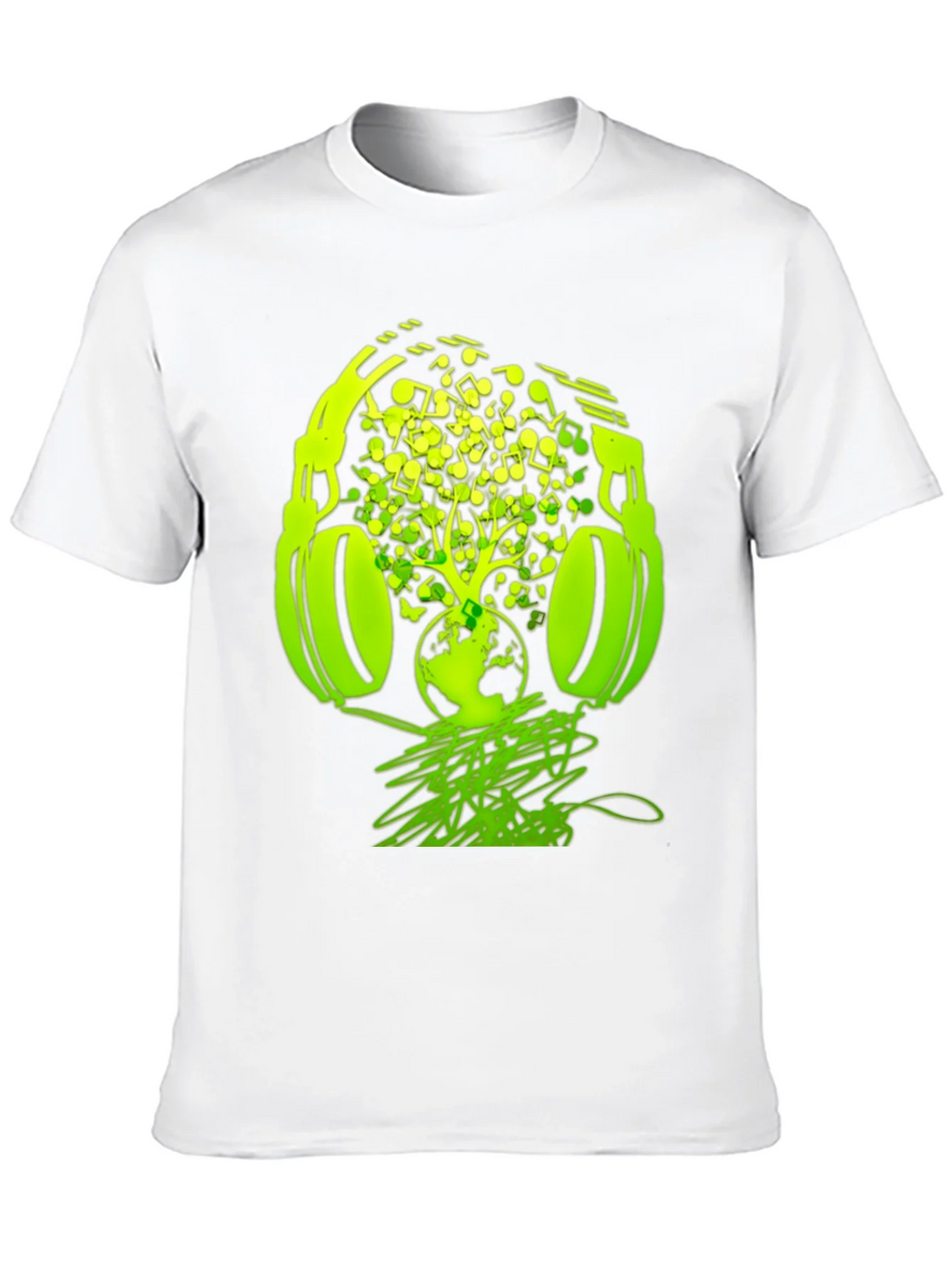Earth Beats T-Shirt: Music Headphones Graphic Tee product image 8