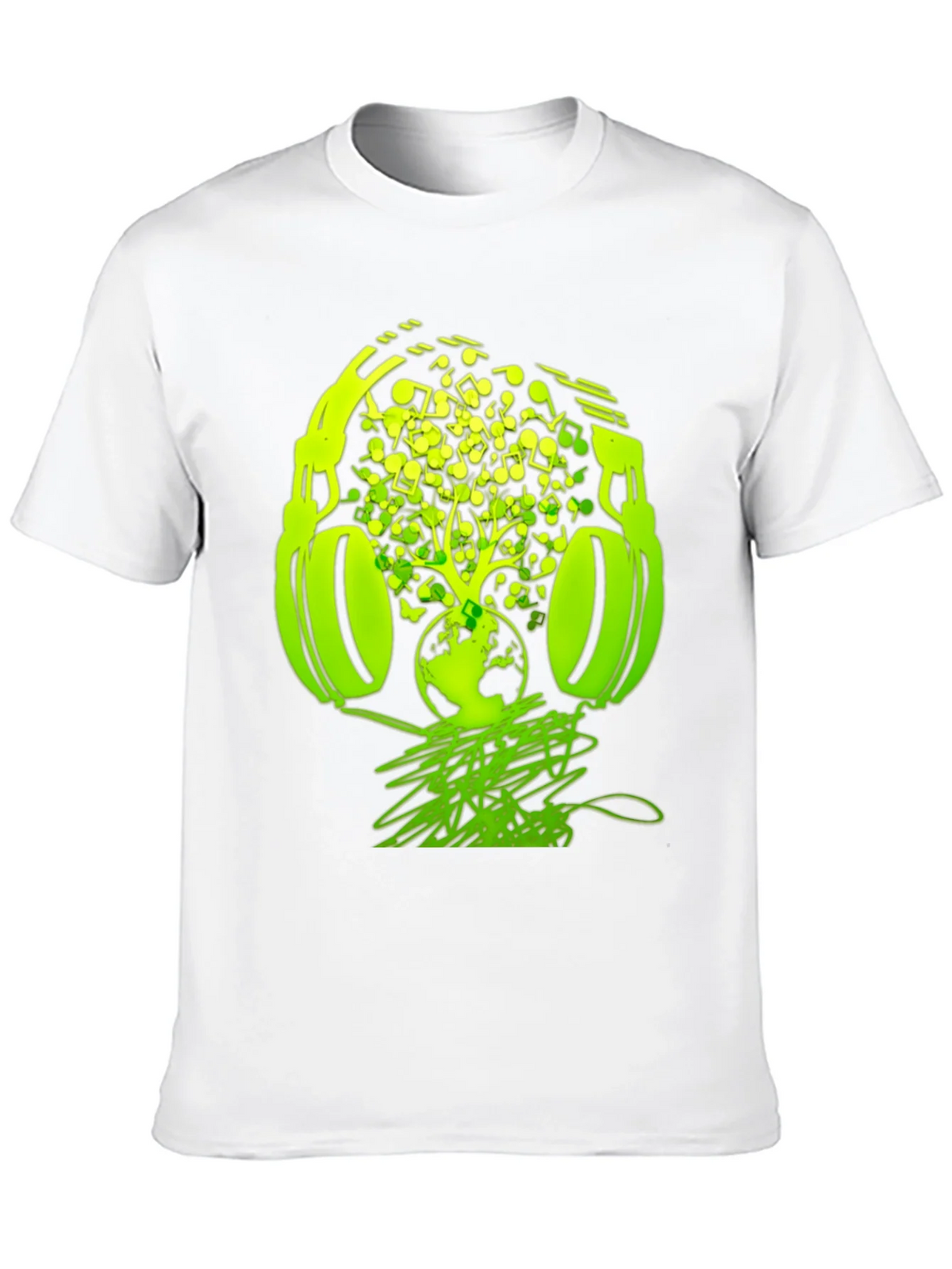 Earth Beats T-Shirt: Music Headphones Graphic Tee product image 8