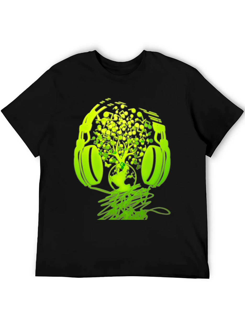 Earth Beats T-Shirt: Music Headphones Graphic Tee product image 5