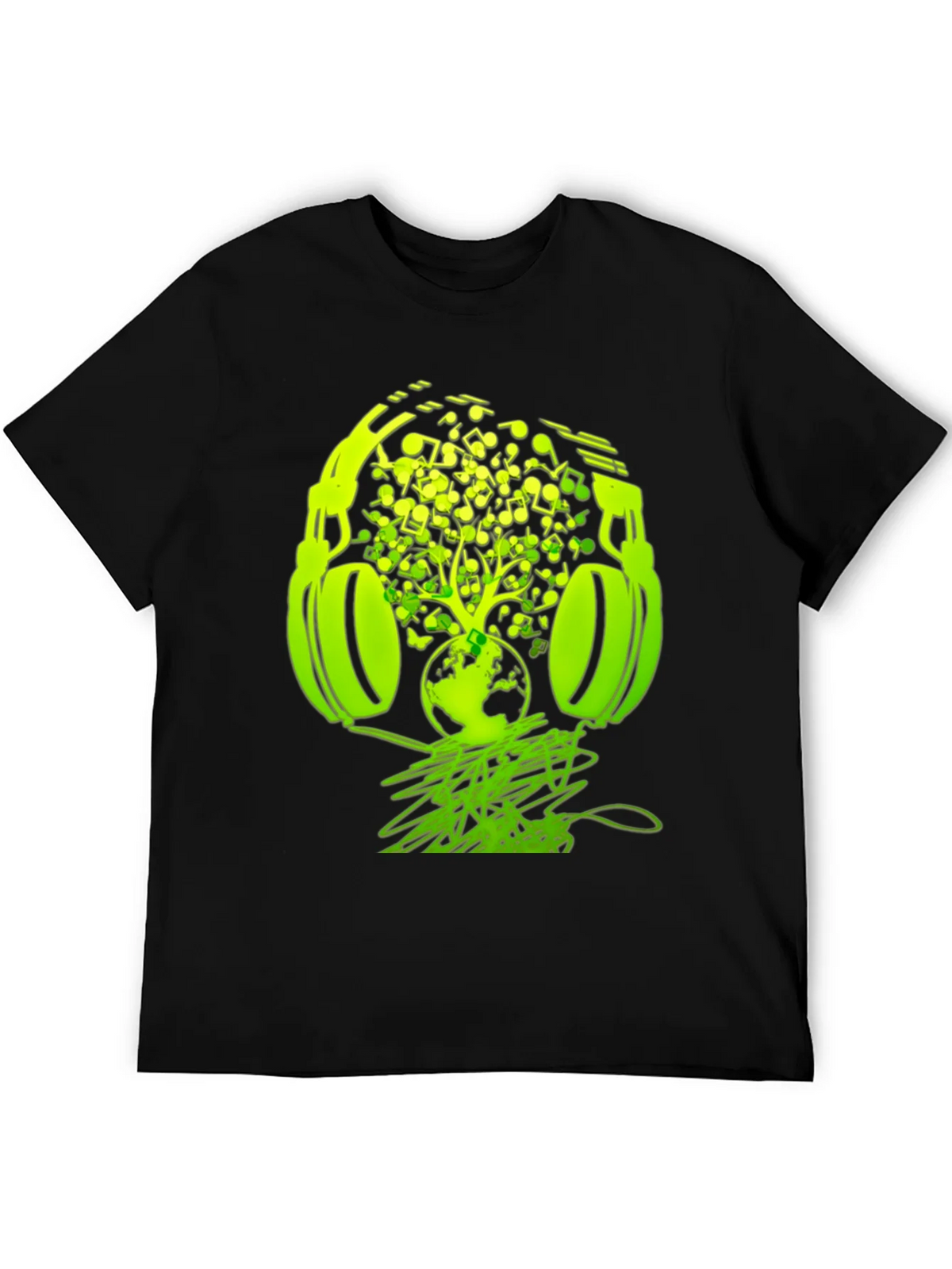 Earth Beats T-Shirt: Music Headphones Graphic Tee product image 5